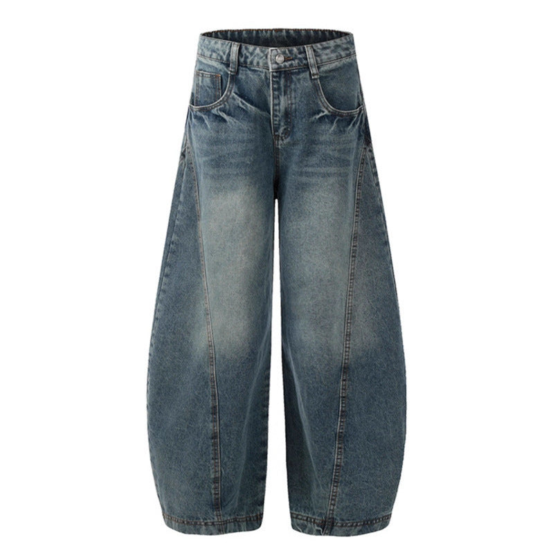 Wide Leg Jeans in Classic Blue