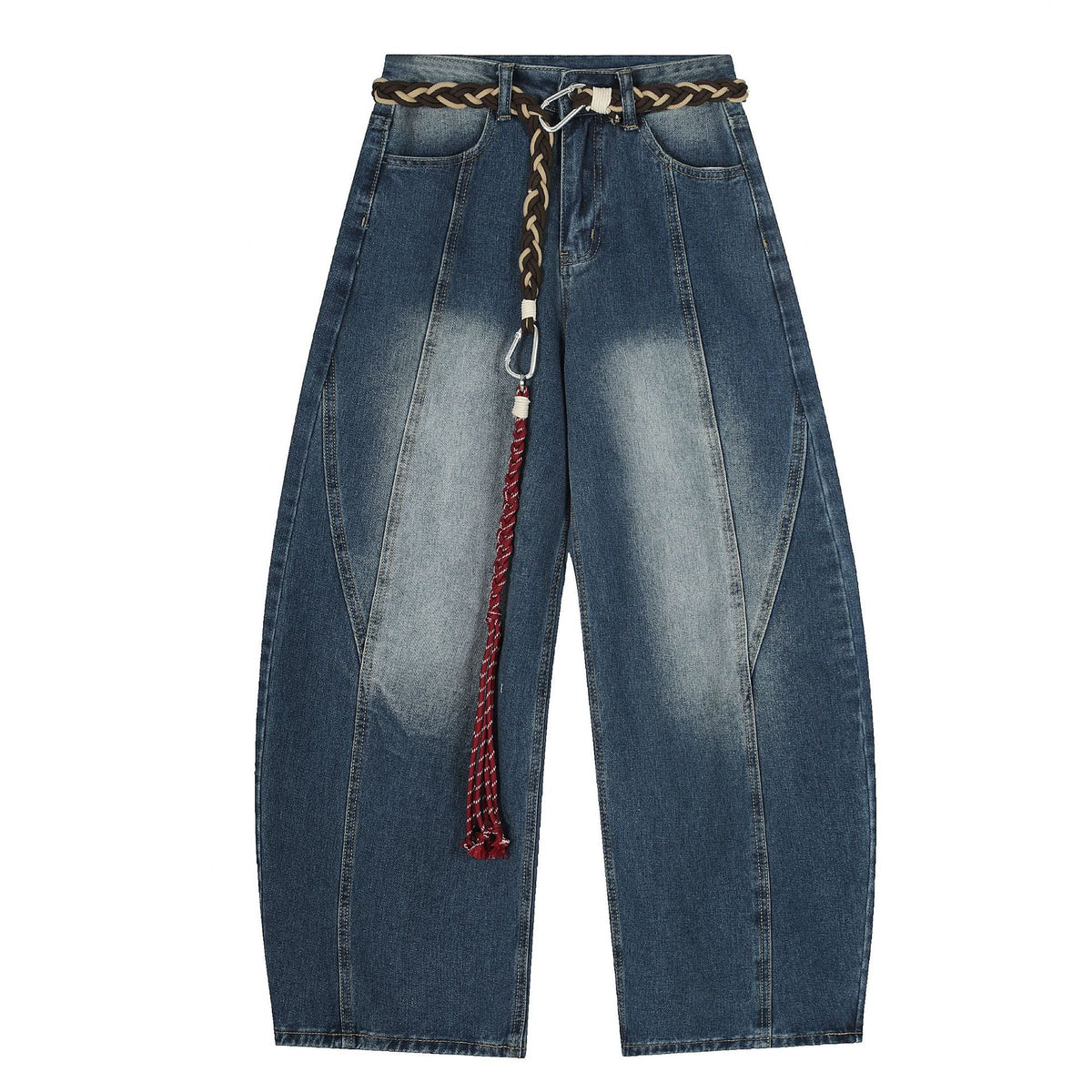 High-Street Unique Design Denim Long Pants