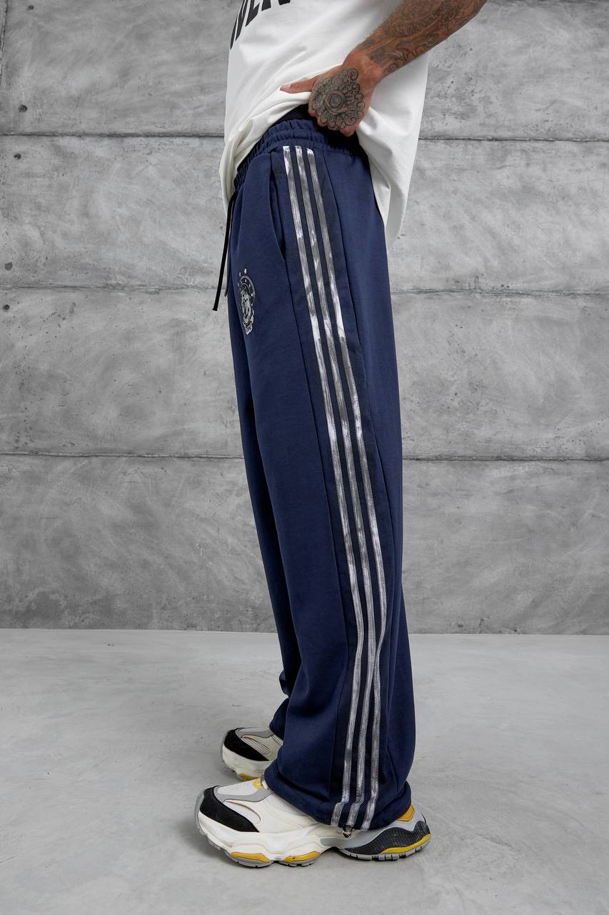 Baggy Side-Stripe Track Pants