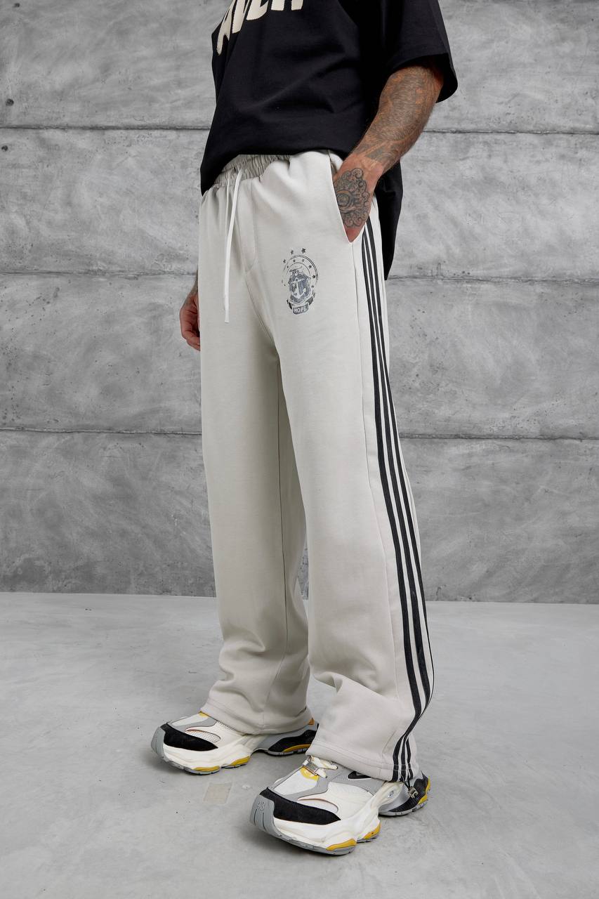 Baggy Side-Stripe Track Pants