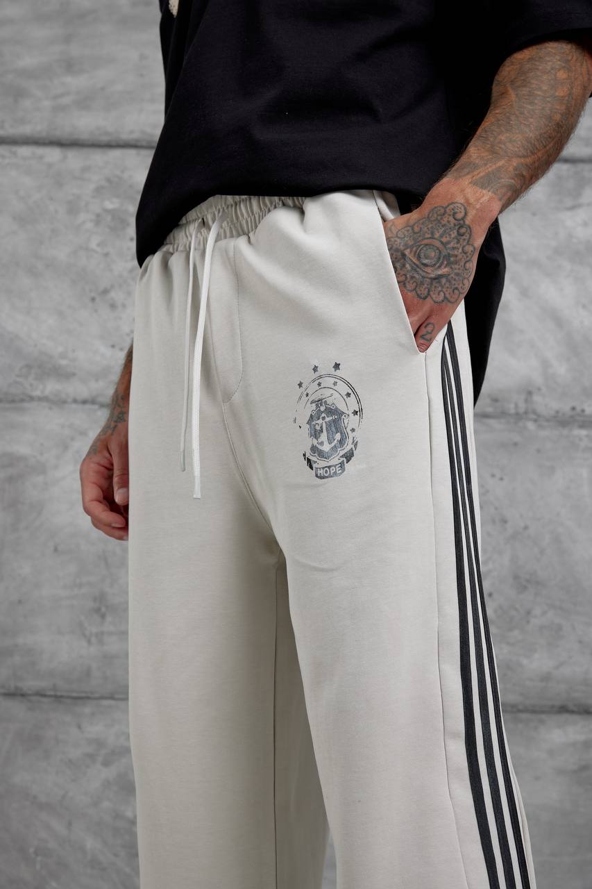 Baggy Side-Stripe Track Pants