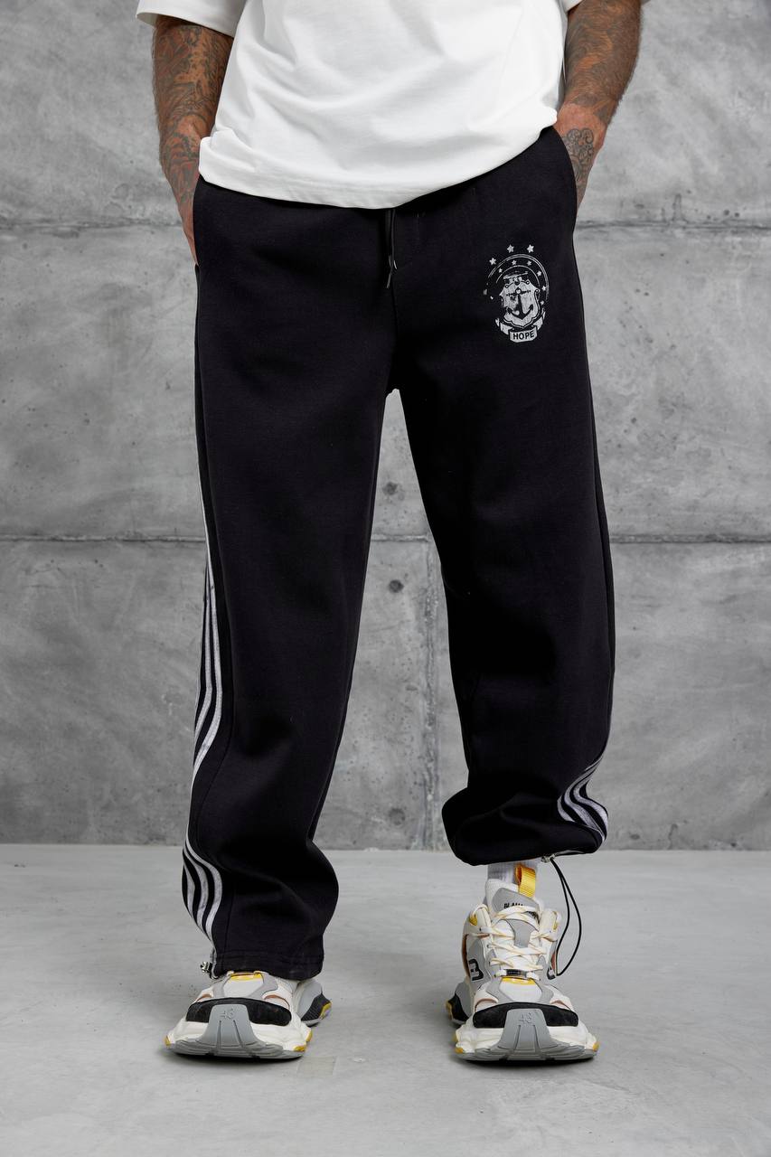 Baggy Side-Stripe Track Pants