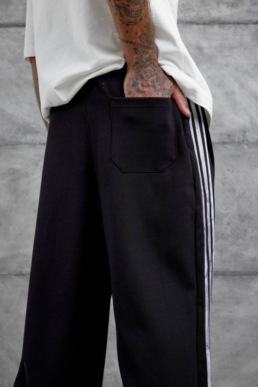 Baggy Side-Stripe Track Pants