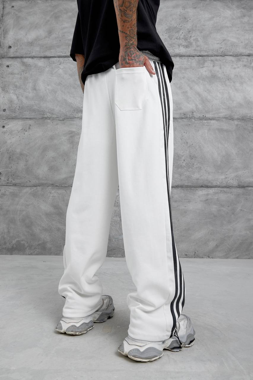 Baggy Side-Stripe Track Pants