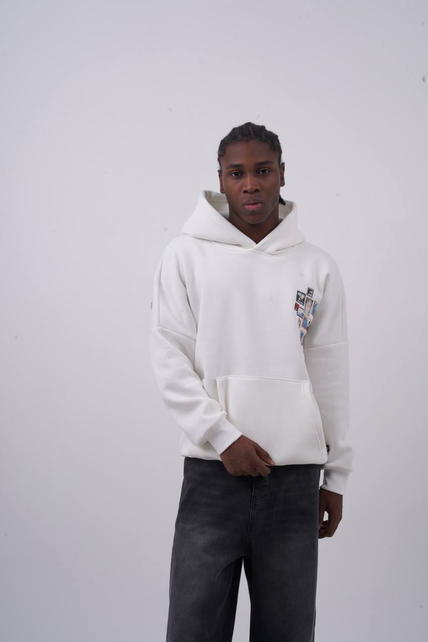 Baroque Statue Graphic Oversized Hoodie – Artistic Unisex Streetwear