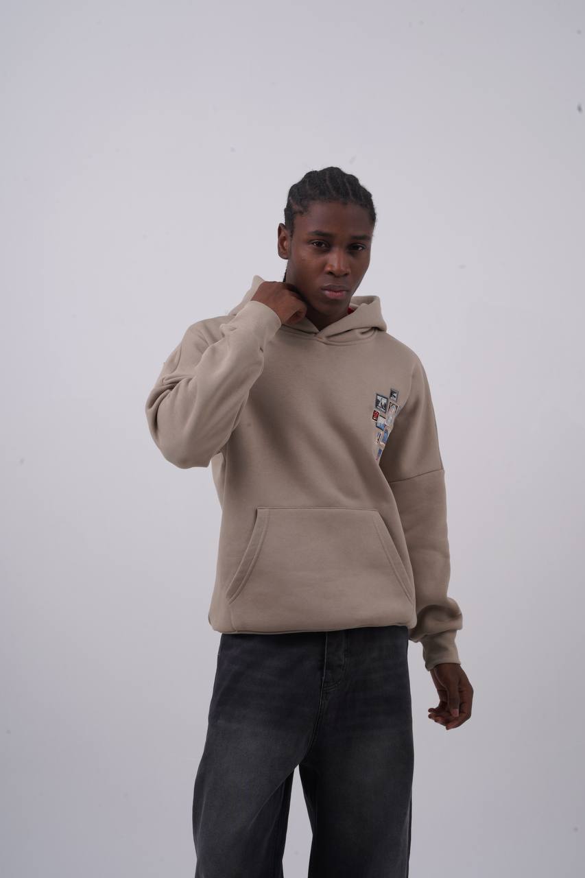 Baroque Statue Graphic Oversized Hoodie – Artistic Unisex Streetwear