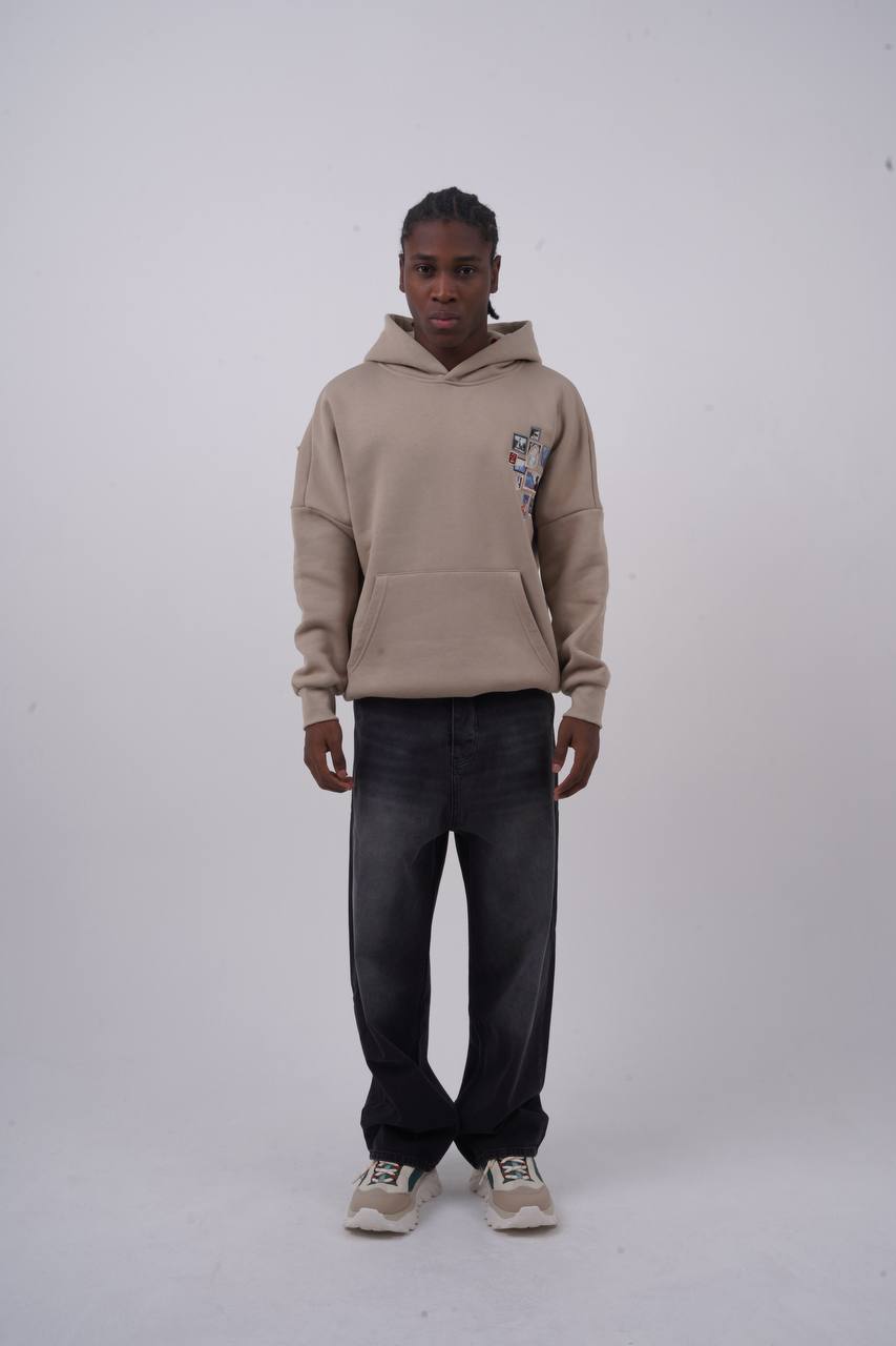 Baroque Statue Graphic Oversized Hoodie – Artistic Unisex Streetwear