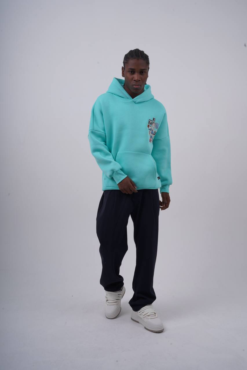 Baroque Statue Graphic Oversized Hoodie – Artistic Unisex Streetwear