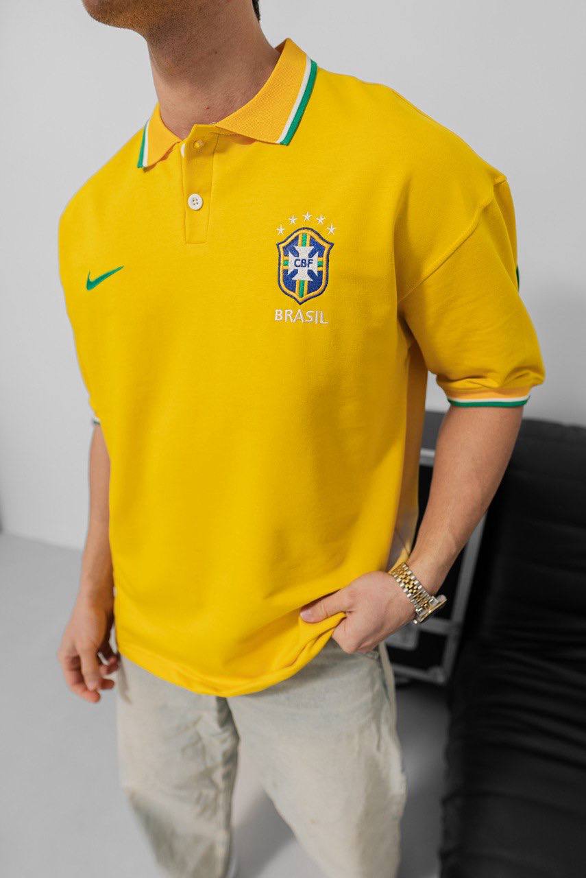 Brazil Football Jersey - Retro Graphic Tee - Vintage Soccer Shirt - Brasil Fan Top
