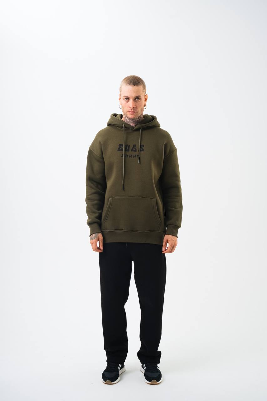 Bugs Bunny Graphic Unisex Oversized Hoodie - Vintage Cartoon