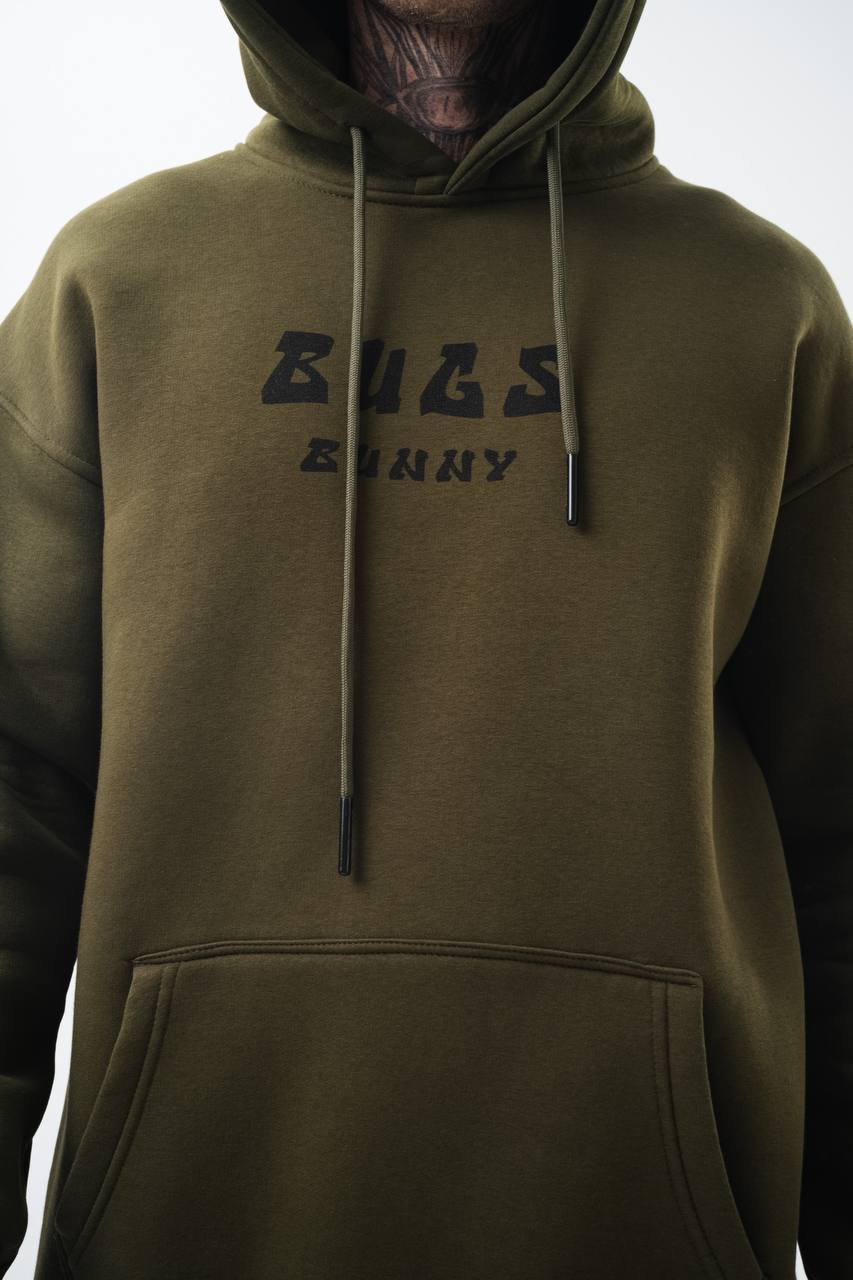 Bugs Bunny Graphic Unisex Oversized Hoodie - Vintage Cartoon