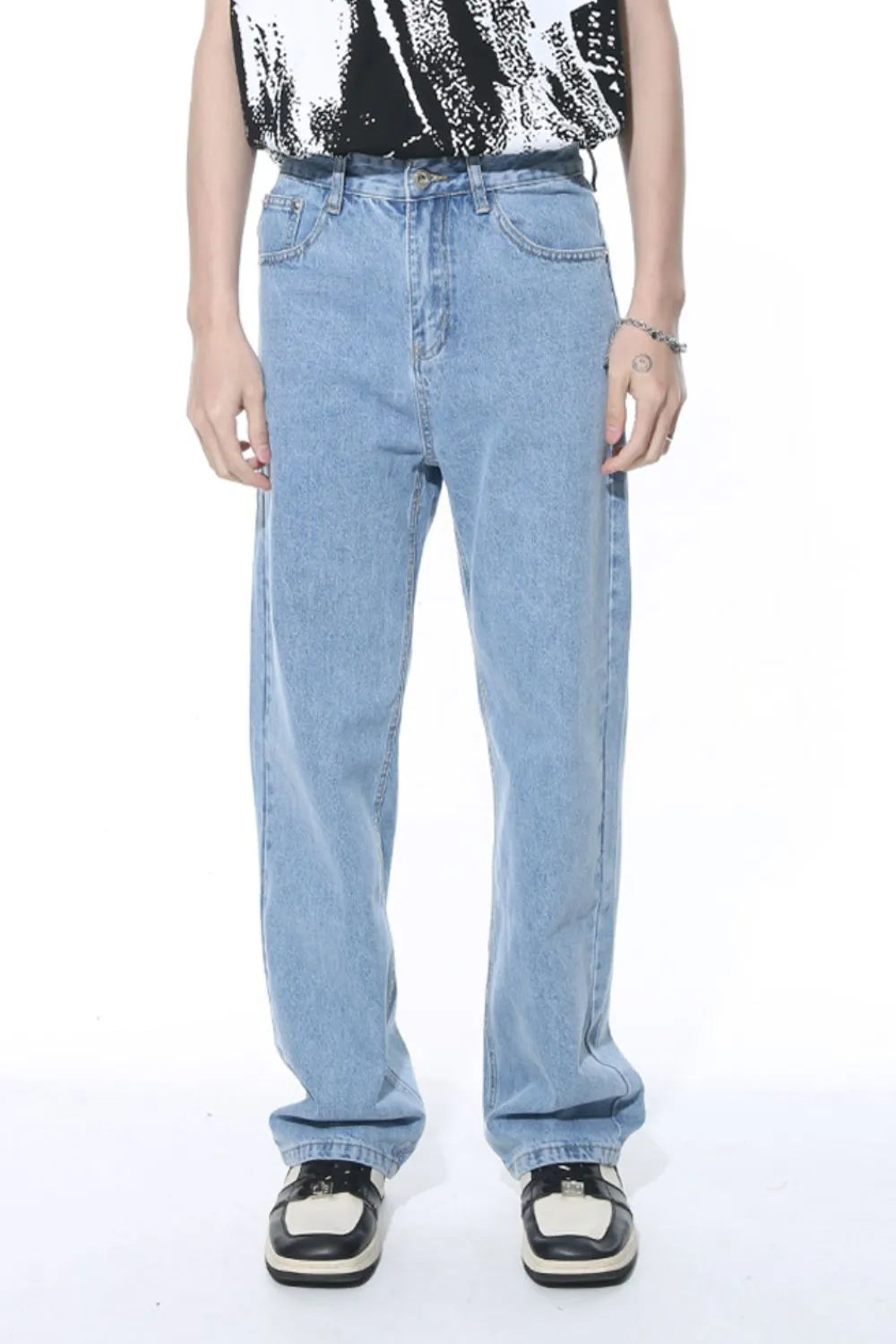 Japanese Denim Jeans with Functional Pockets