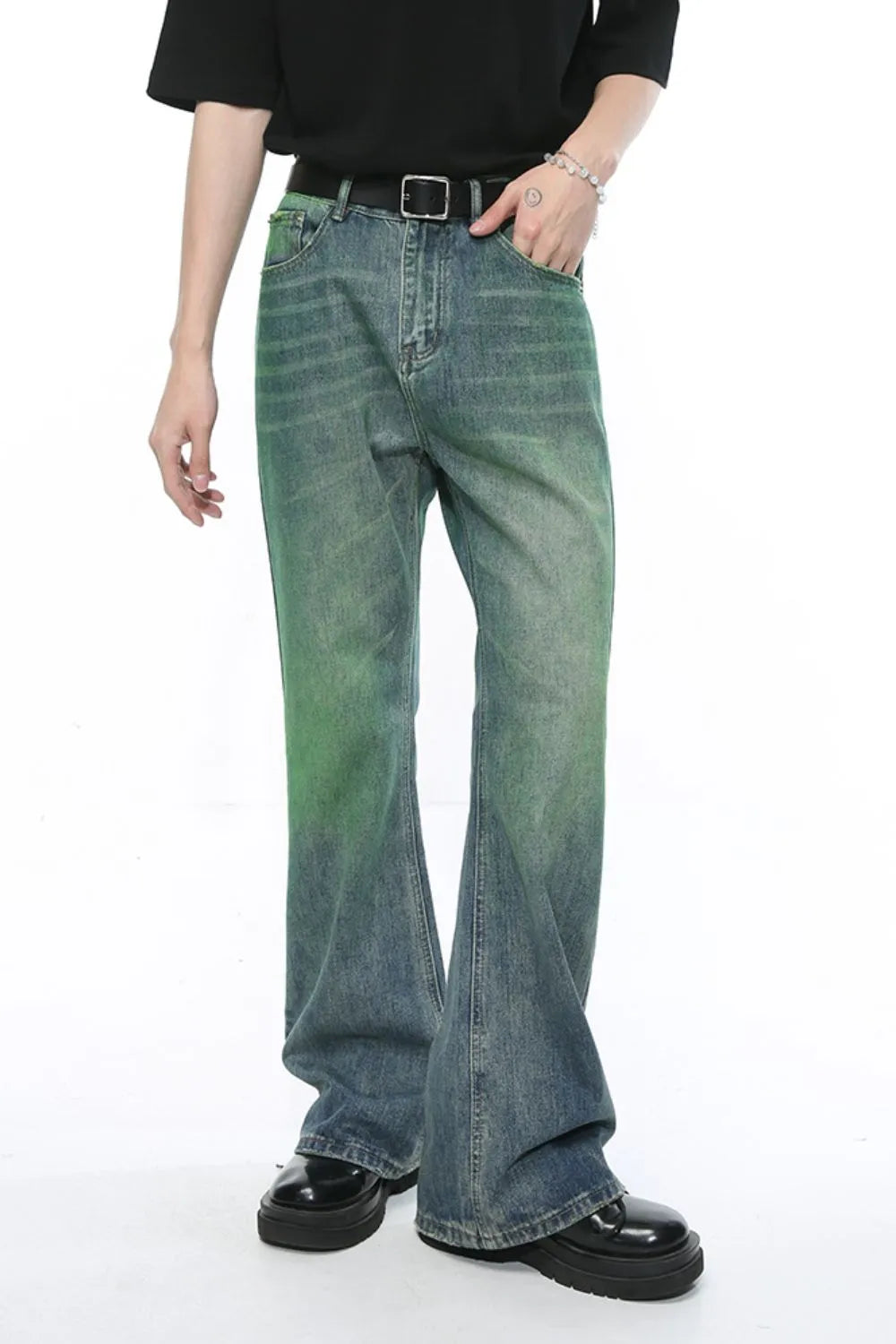 Mid Rise Men's Jeans with Pockets - Premium Japanese Denim