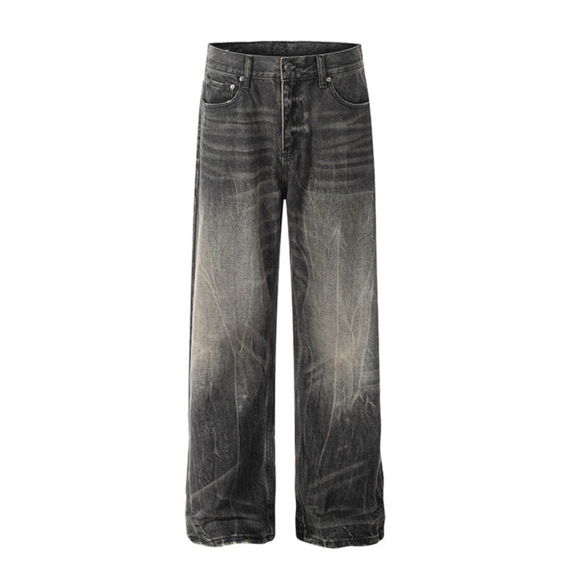 Washed Denim Jeans - Modern