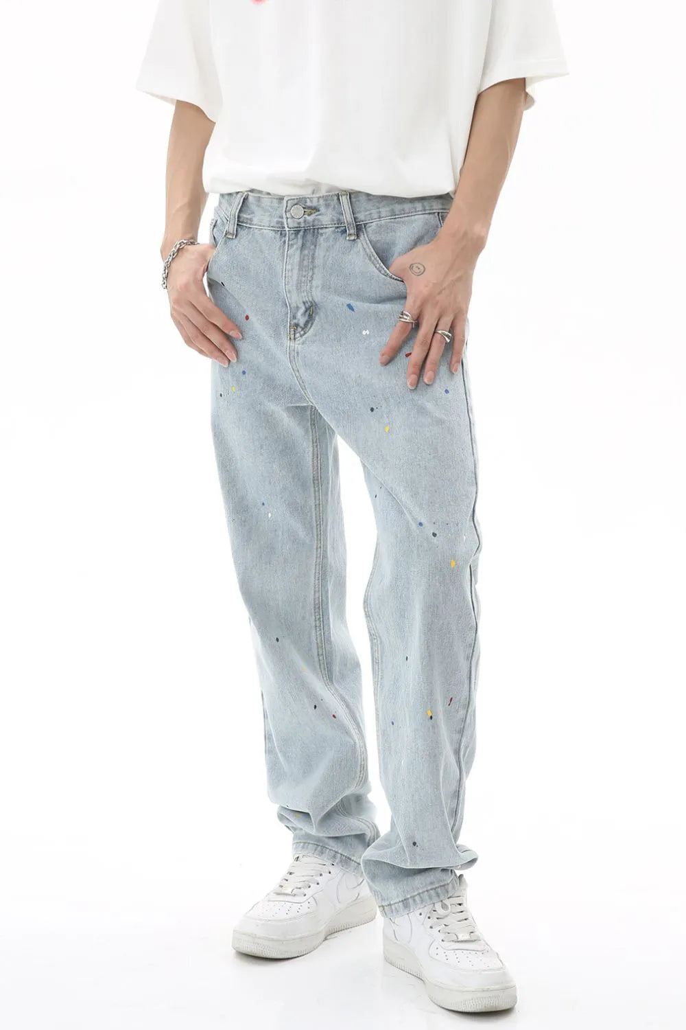 Baggy Jeans with Pockets - Japanese Denim