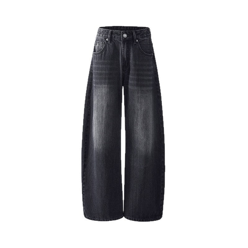 Women's Washed Tapered Denim Pants – Casual & Versatile
