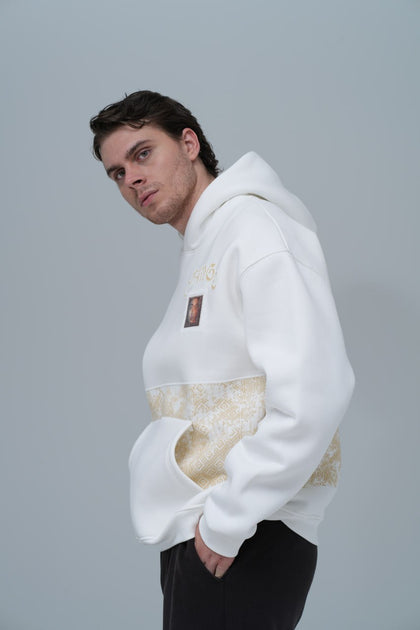"Change" Panelled Hoodie