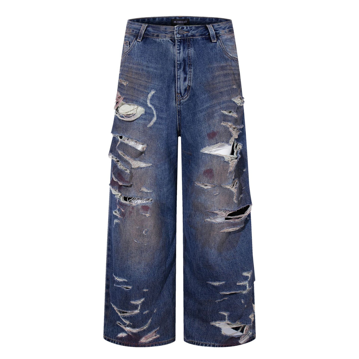 Washed Ripped Jeans and Floor Pants - Japanese Denim