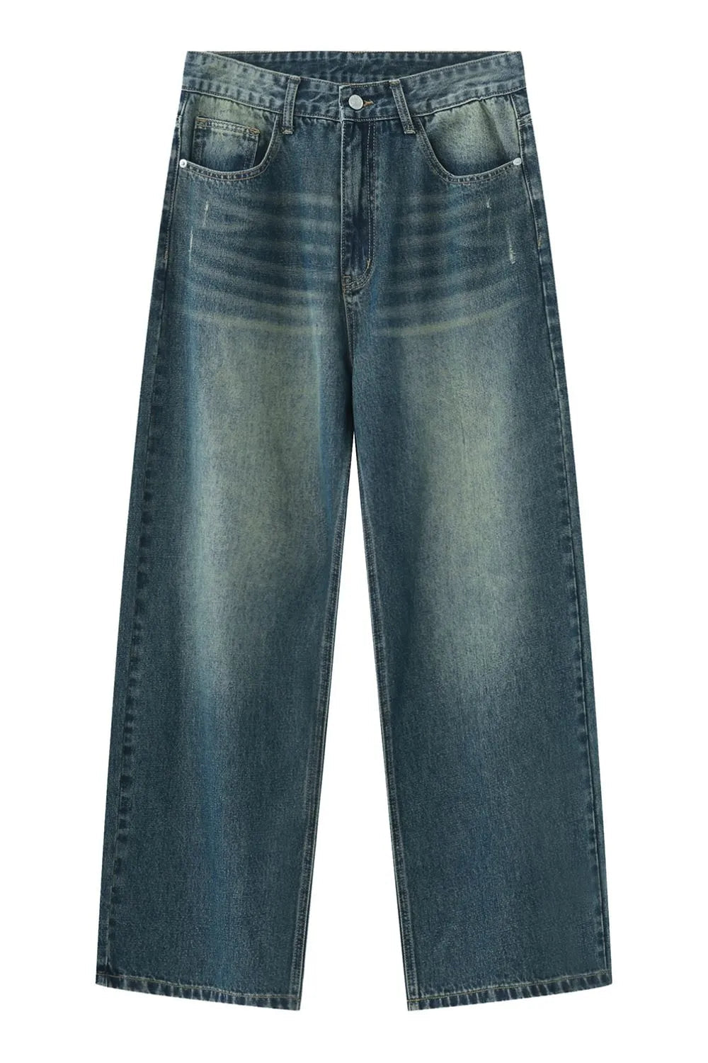 Wide Leg Jeans with Pockets - Japanese Denim