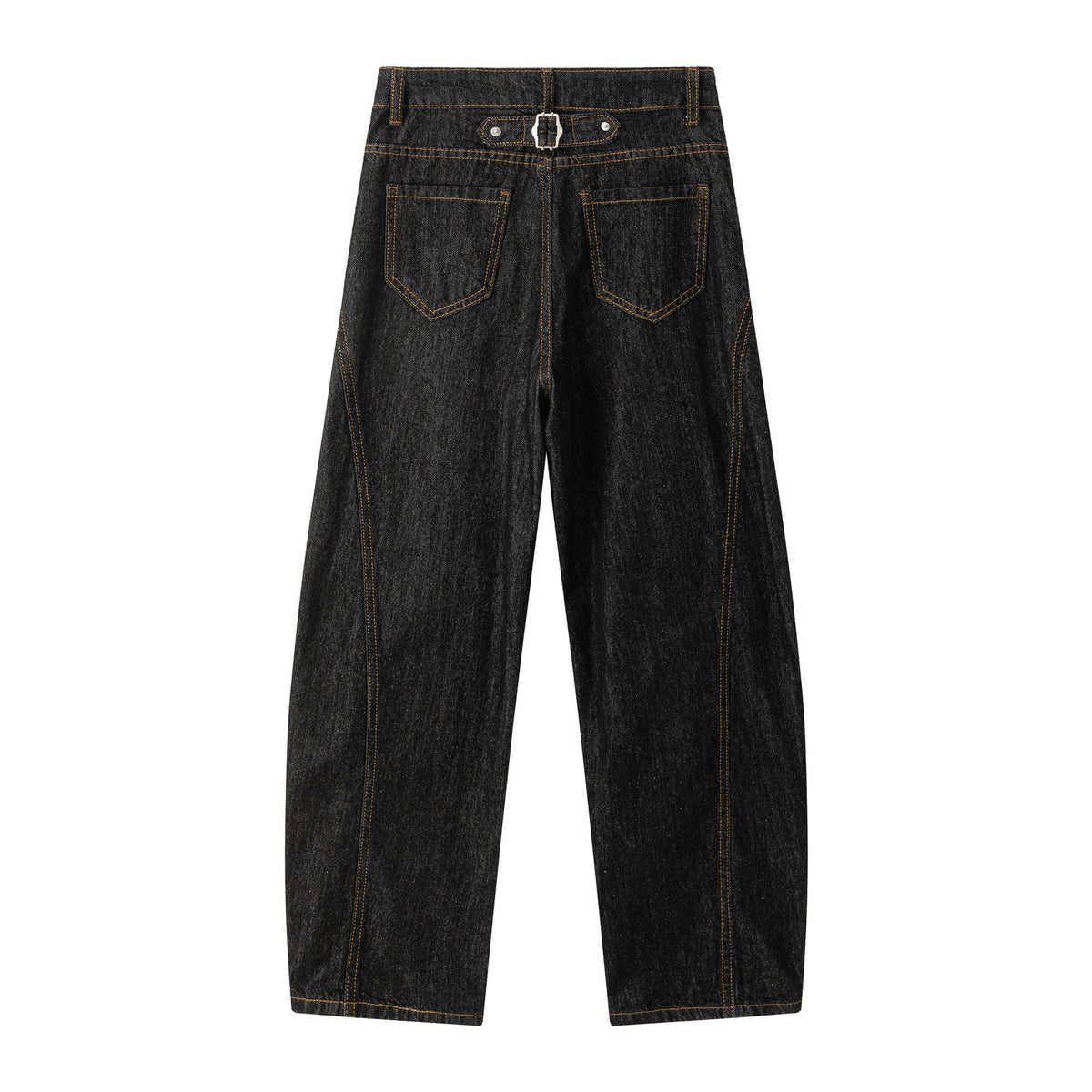Silhouette Curved Jeans - Loose Casual Wide Leg Pants