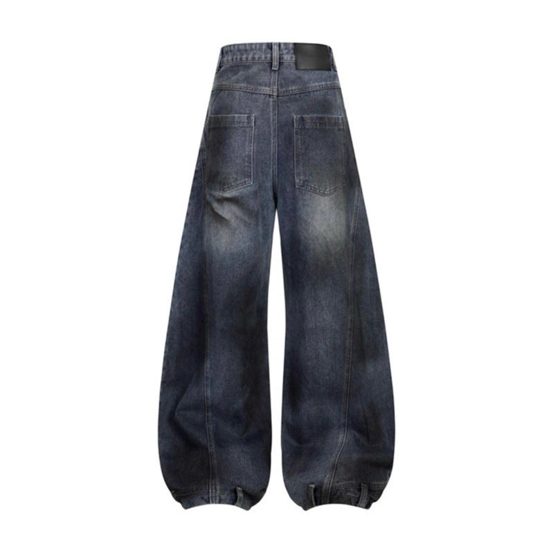 Japanese Denim Knife Jeans - Distressed Loose Fit