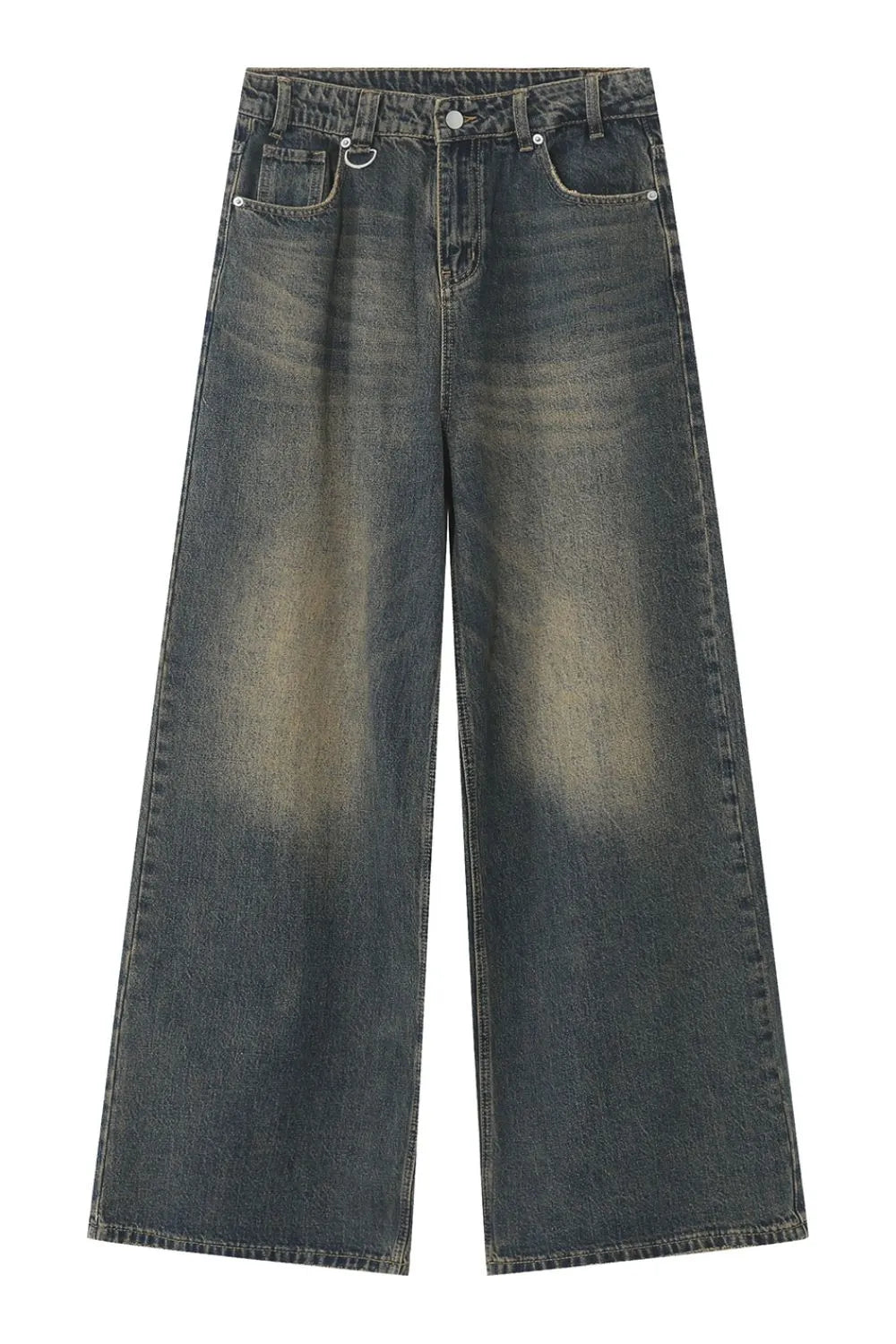 Wide Leg Jeans with Pockets - Japanese Denim