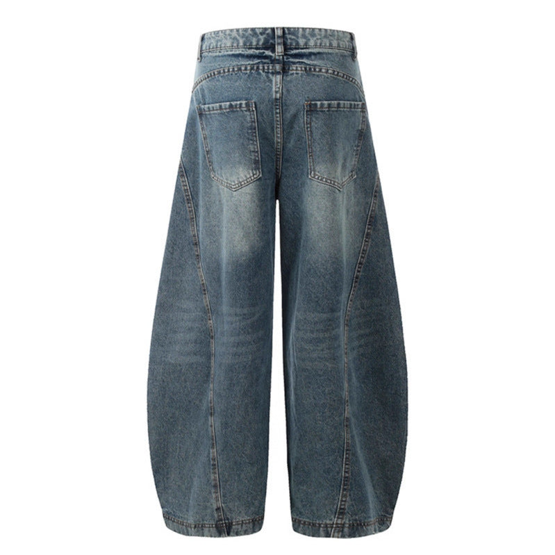 Wide Leg Jeans in Classic Blue