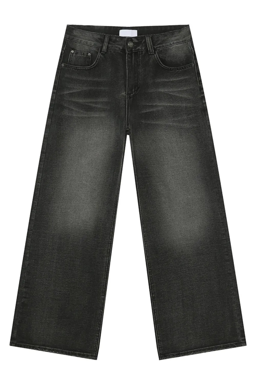 Wide Leg Pocketed Jeans - Premium Japanese Denim