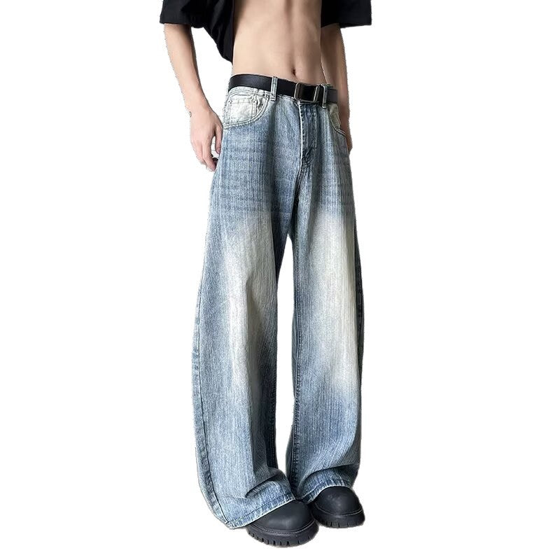 Japanese Denim Straight Leg Floor Length Pants