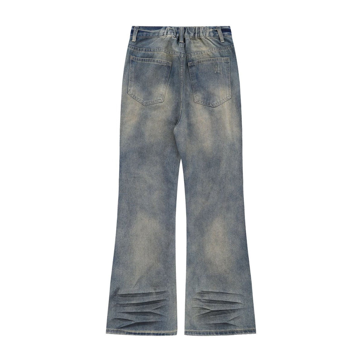 Unisex Washed Straight Leg Jeans - Casual Loose Slim Fit