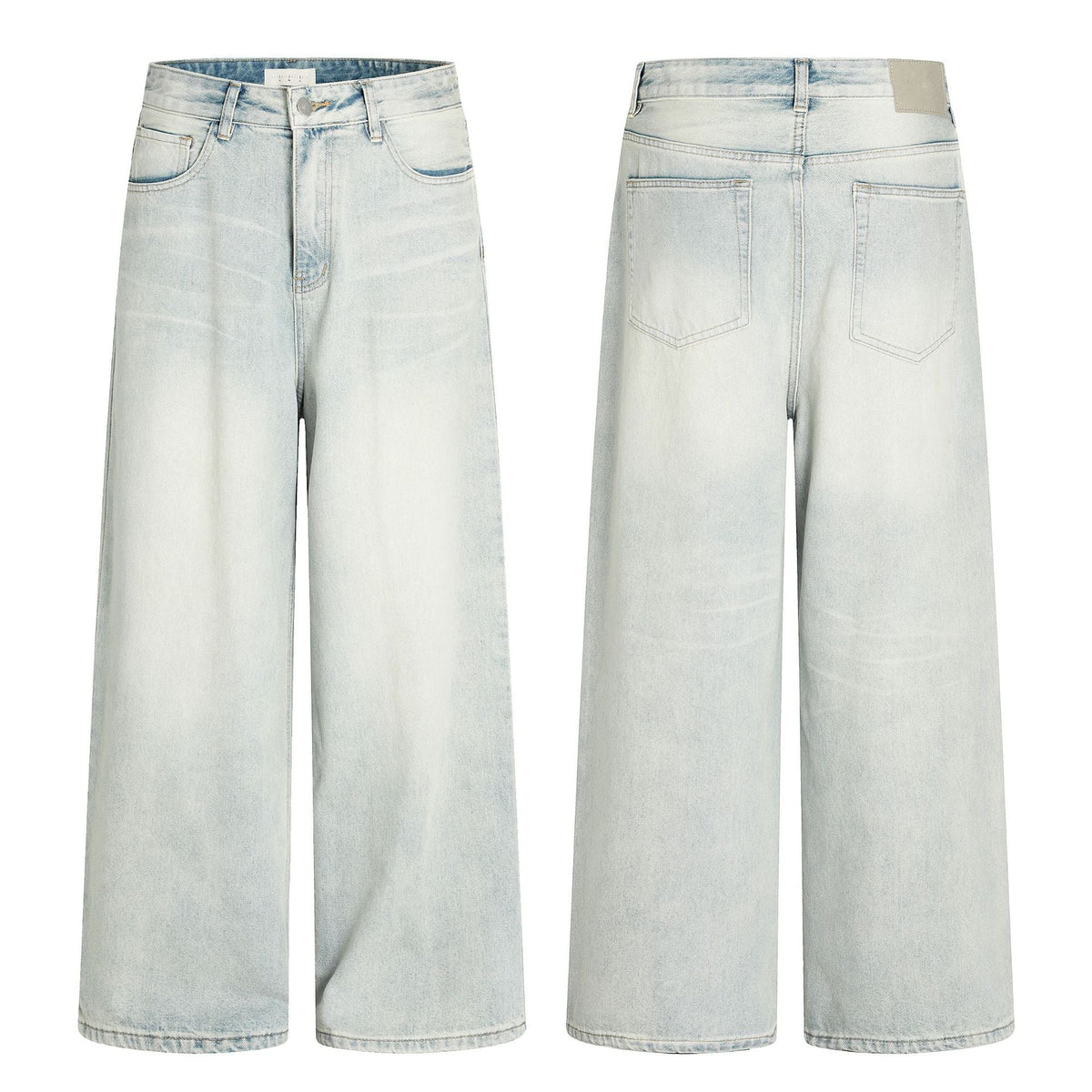 Blue Denim Pants - Loose Wide Leg