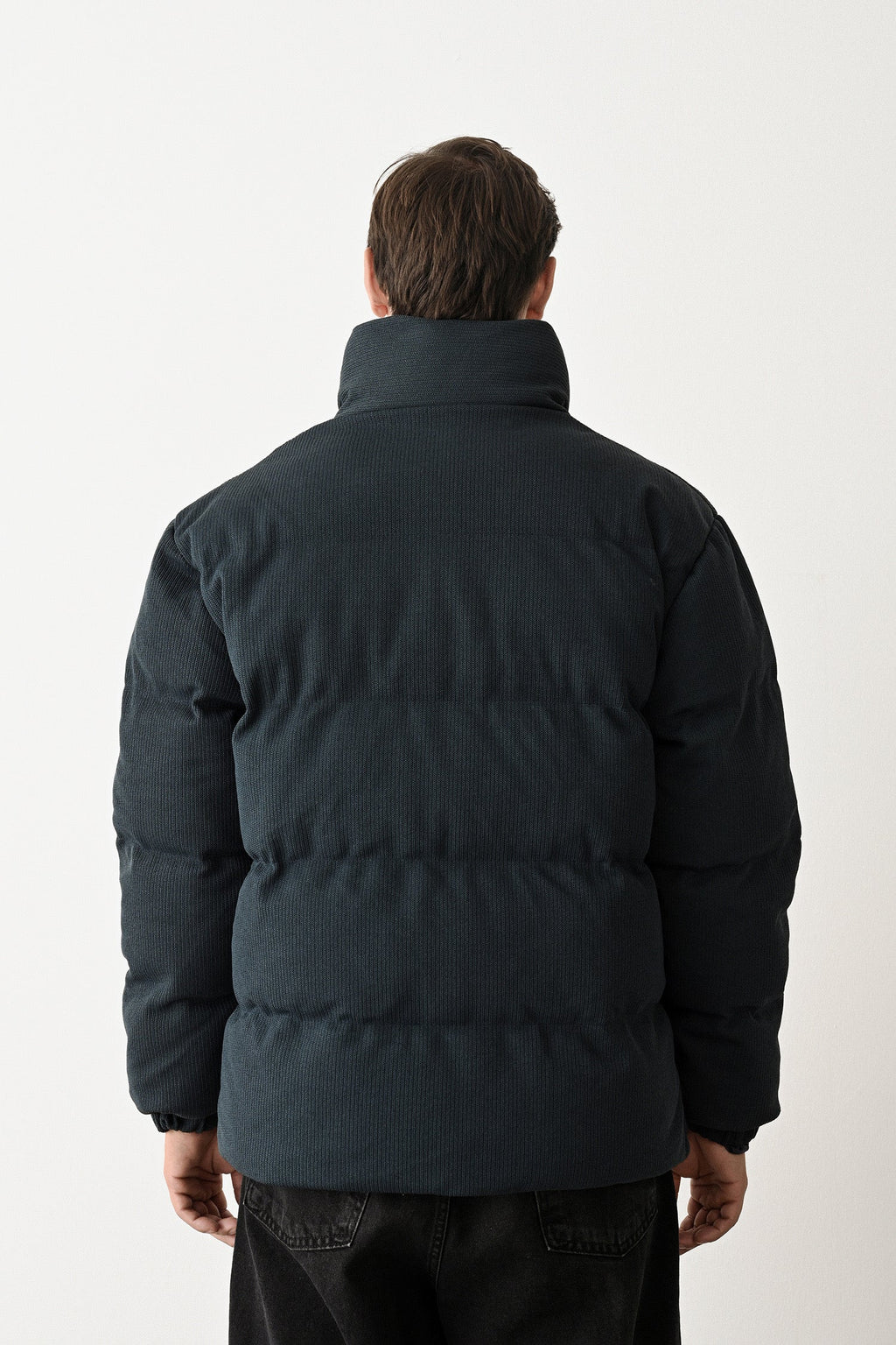 Black Quilted Winter Coat