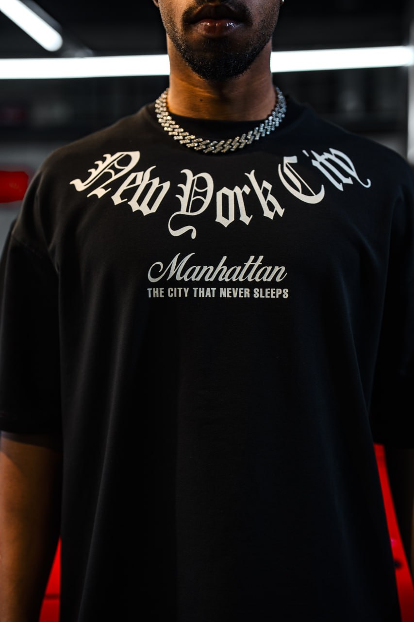New York City Manhattan Tee – Oversized Cotton