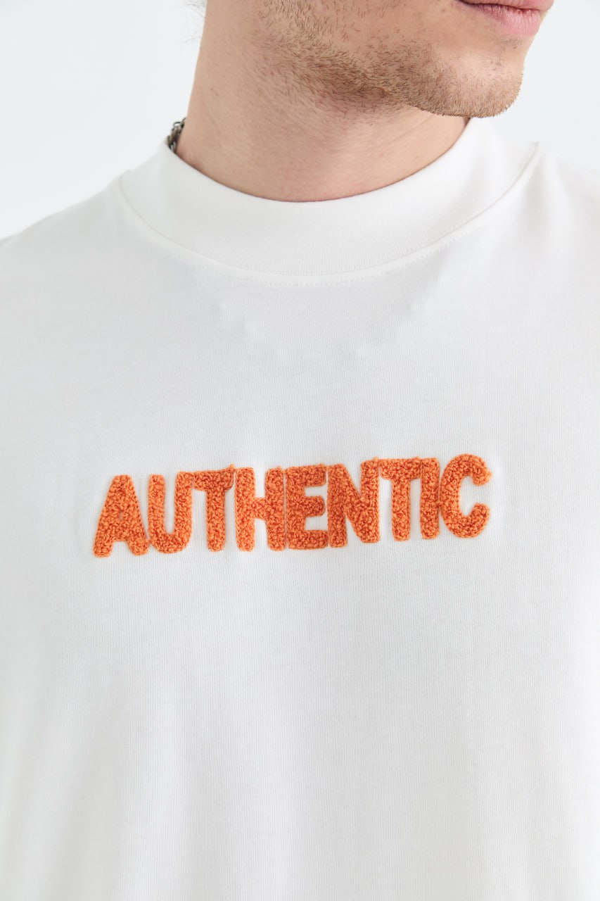 AUTHENTIC Embroidery Oversize Cotton Tee