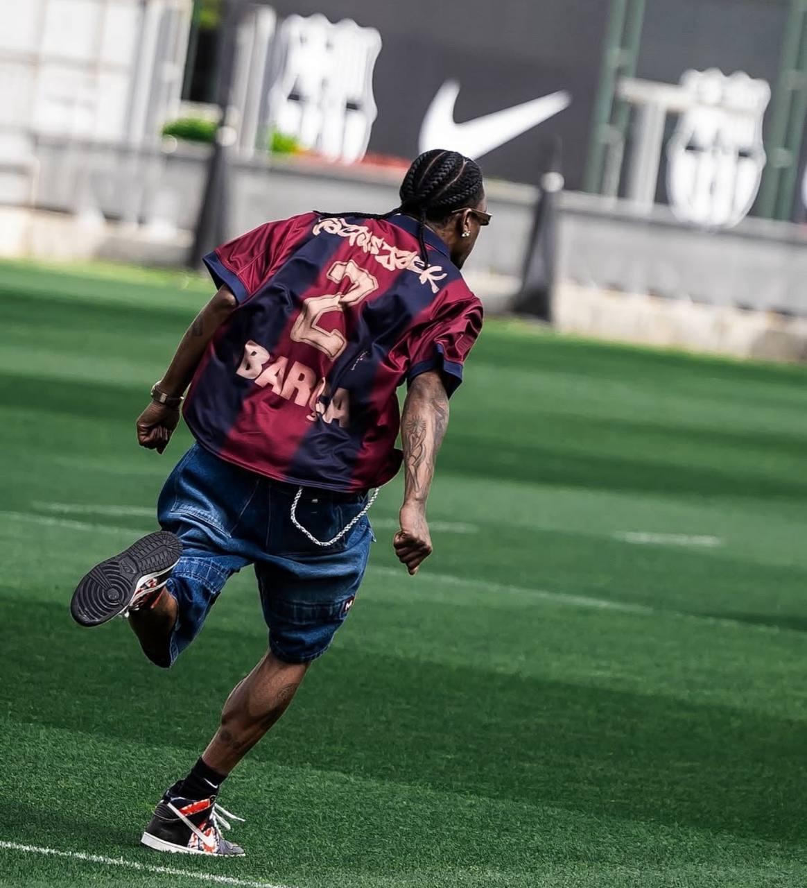 Cactus Jack Gradient Football Jersey Tee – Number 2 Print