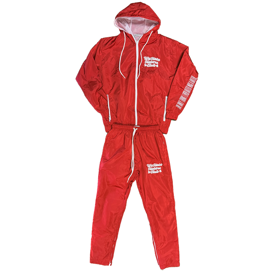 ##Apex We Hate Haters Club Windbreaker (Red/White)