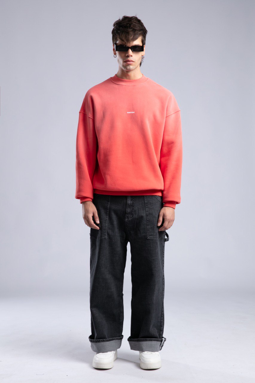 CATCH Oversized Unisex Sweatshirt – Minimal Streetwear Studio Collection