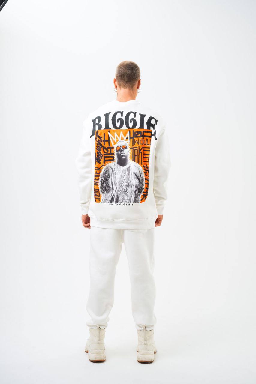 BIGGIE Oversized Sweatshirt – 90s Hip-Hop Legend Tribute Streetwear