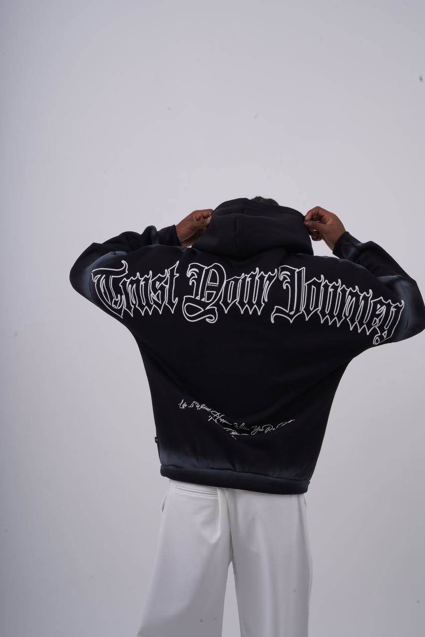 "Trust Your Journey" Gothic Graphic Hoodie