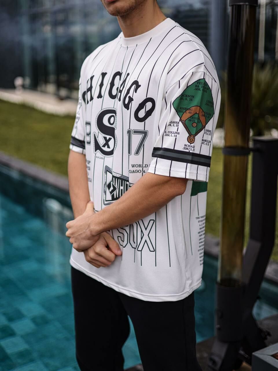 Chicago White Sox 1917 World Champions Vintage Oversized T-Shirt